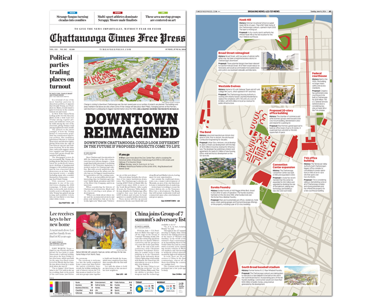 Front page illustration and map.